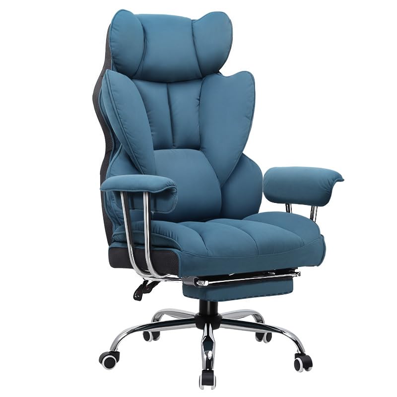 GTPLAYER Silla de gamer, silla ergonómica de oficina Comhoma, serie Comhoma, con reposapiés, lomos ajustables y almohada, silla de gaming, acolchada, silla de juegos, 150 kg de capacidad de carga