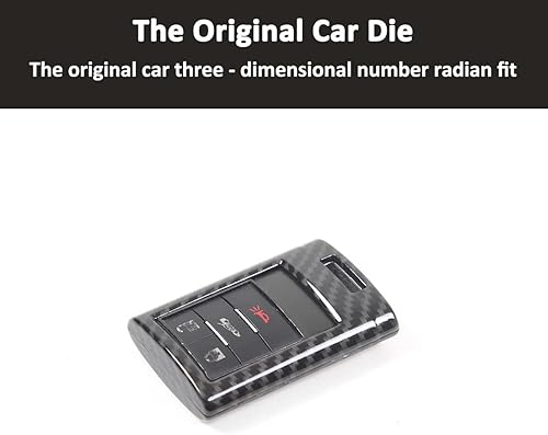 Miniatura 3 de Carcasa inteligente para llavero con control remoto compatible con Chevrolet Corvette C6 C7, funda para llavero de control remoto de automóvil