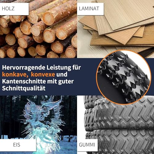 Pomsare 4pcs Muela Amoladora Ø115mm x 22.2mm - Discos para madera de Carburo de Tungsteno - Amoladora Angulares disco para Molienda, Tallado y Pulir - imagen 6