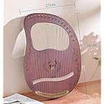 Lyre-Harp-16-Strings-Mahogany-Solid-Wood-Metal-String-AdultChild-Musical-Instrument-With-Tuning-Wrench-Pick-Black-Gig-Bag-and-Music-Tutorial-for-Beginner-Instrument-Lovers-coffee-color