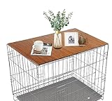 HiCaptain Pet Crate Table Topper - Faltbarer Kistenaufsatz für Hundekäfige, Draht...
