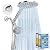 MakeFit Dual Filtered Rain Shower Head Combo, High Pressure Handheld Shower Head with Adjustable Bar - 8’’ Rainfall Shower Head Multi-Mode Showerhead with Filter for Hard Water - Removes Chlorine