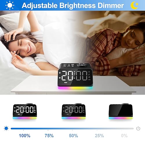 Jall Digital Alarm Clock With Fm Radio For Bedroom thumb #3