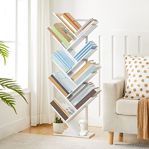 HOOBRO Bücherregal, Standregal in Baumform, bodenstehendes Bücherregale mit 9 Ebenen, Bücherregal für das Heimbüro… – Ansicht 2