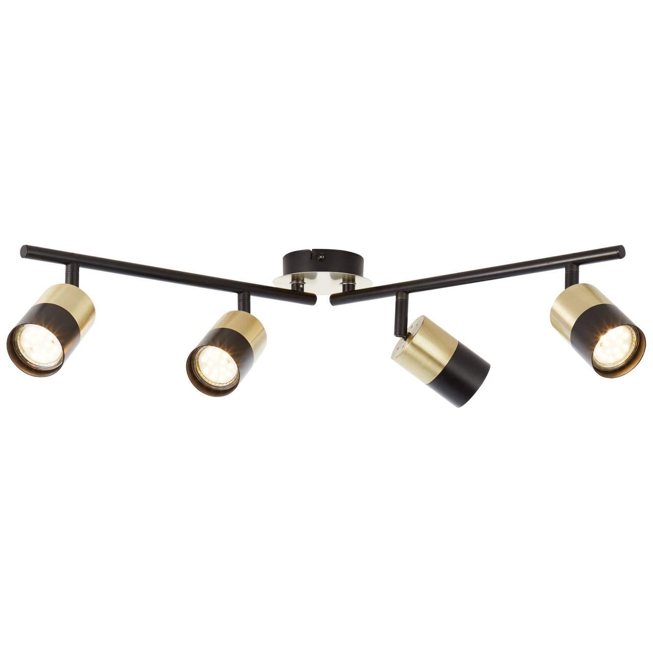 Brilliant plafondspot Jello matzwart 3xGU10 4,5W