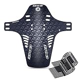 【Stabile Befestigung】 Die Perforationsbefestigung des Kabelbinders kann ein Verrutschen des Schutzblech verhindern. Durch das Design der Faltlinie können Sie den Fahrrad Schutzblech leicht in eine gute Form bringen, die schön und praktisch ist.