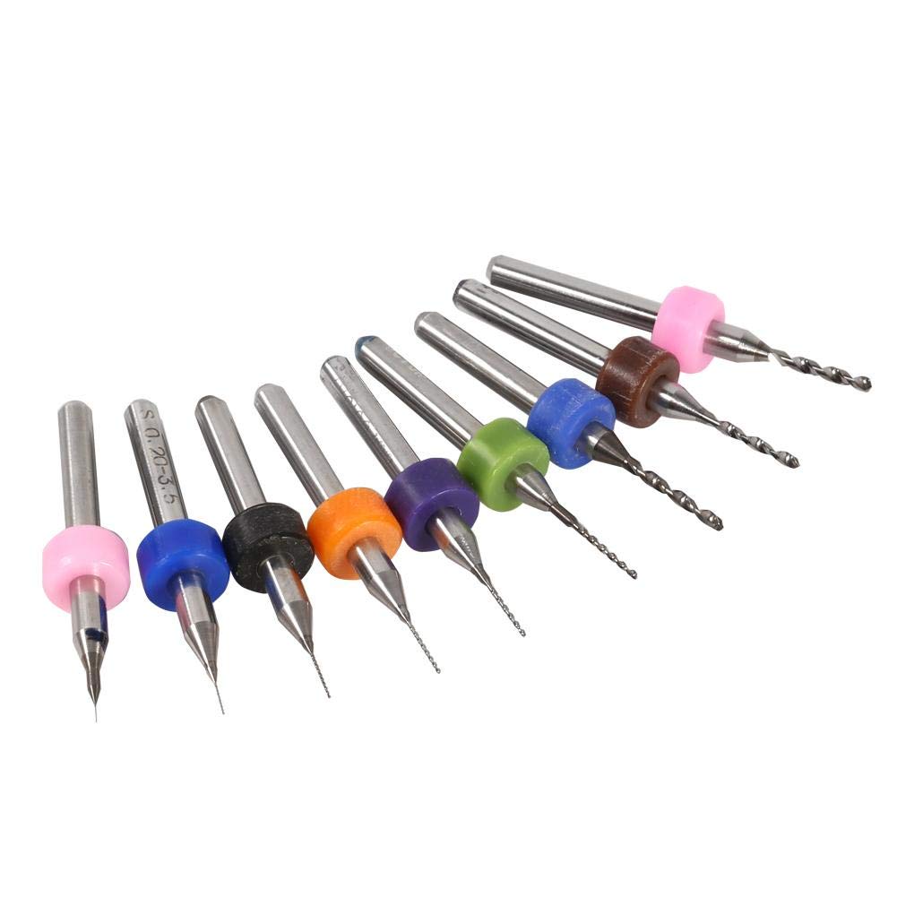 XD 10Pcs Caliente 1,0mm PCB CNC Micro Brocas De Imprión Tarjeta De Circuito De Carburo