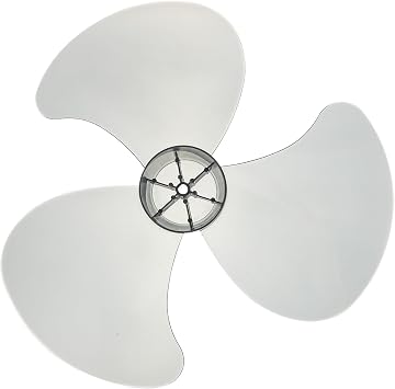 SEWACC Plastic Fan Blades Replacement, Universal Table Fan Blades with Nut Cover, 13.77 Inch, Compatible with 16-Inch Standing Pedestal Fans