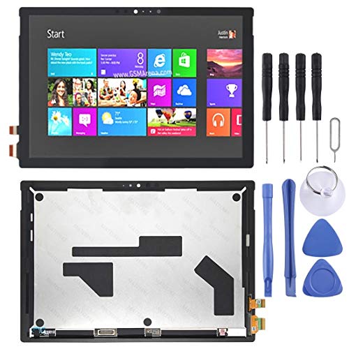 Écran LCD et tactile Surface Pro 6 bloc complet vitre noire 1807