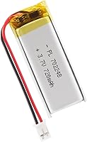 Vista 24 de 802030 Batería Lipo de 3.7V 400mAh 802030 Juego de Batería de Polímero de Litio Recargable con Conector JST PH2.0mm para Dispositivo Electrónico