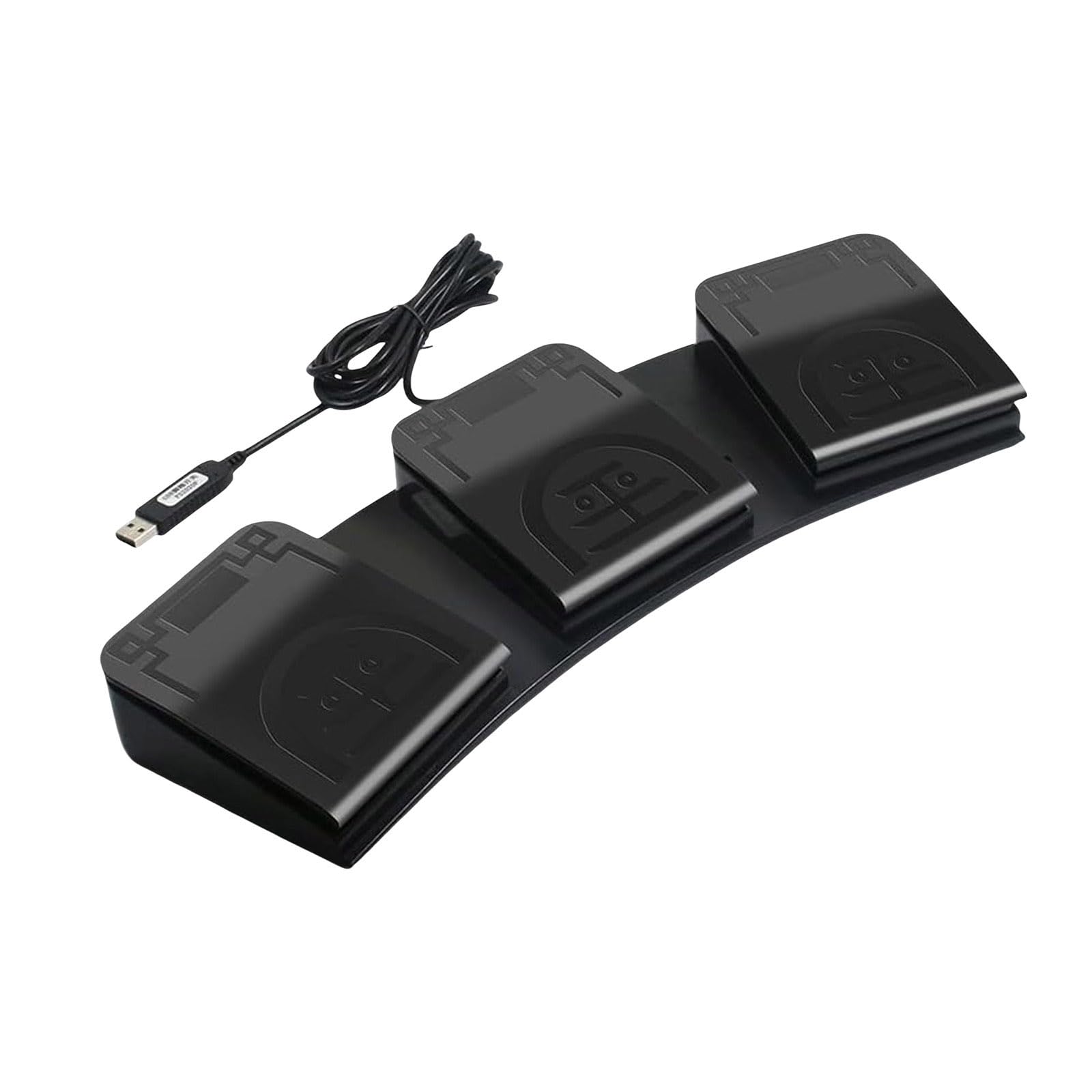 Interruttori a pedale triplo USB personalizzabili per configurazioni di gioco, apparecchiature e automazione della tastiera USB triplo pedale per PC