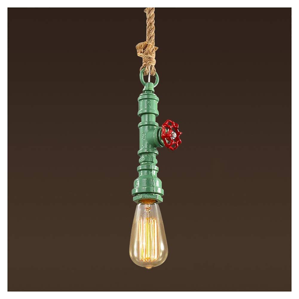 Plafonnier lustre vintage au design tuyau industriel en métal robuste