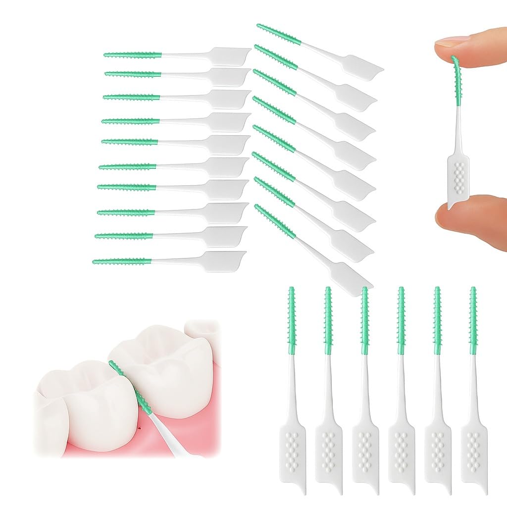 FEORA Brace Interdental Brush Soft Dental Floss Picks Teeth Cleaning tool Interdental Brushes Dental Toothpick Brushes, Ideal for Braces Brush & Implants, Oral Care of Adults and Children - 40 pieces