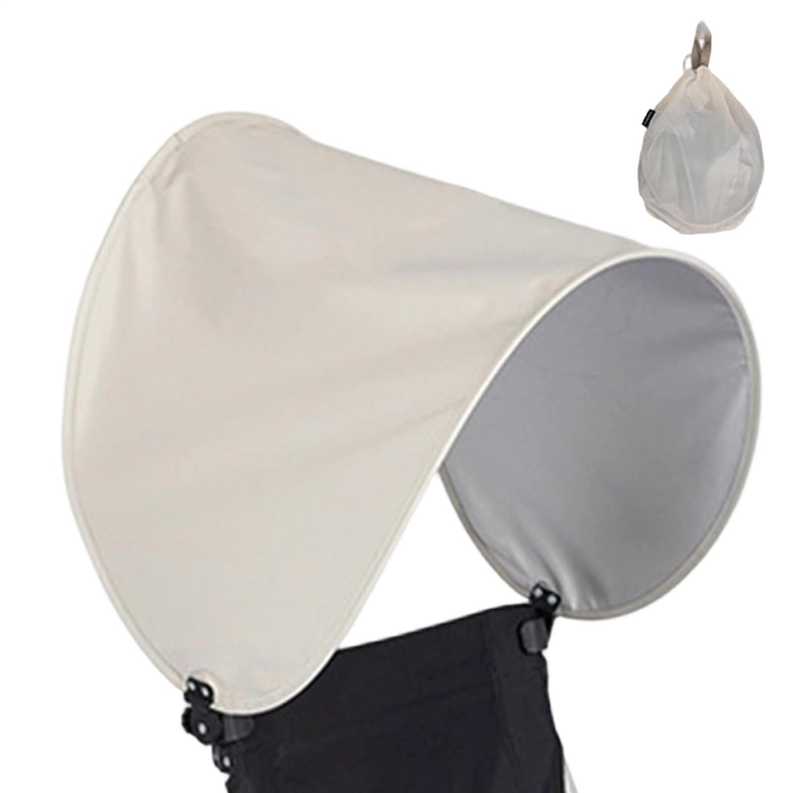 Chaise Parapluie - Parasol pliant réglable portable,Pare-soleil pour chaise de camping,pour extérieur, camping, patio, piscine, randonnée, kayak, bronzage, vacances, appuie-tête
