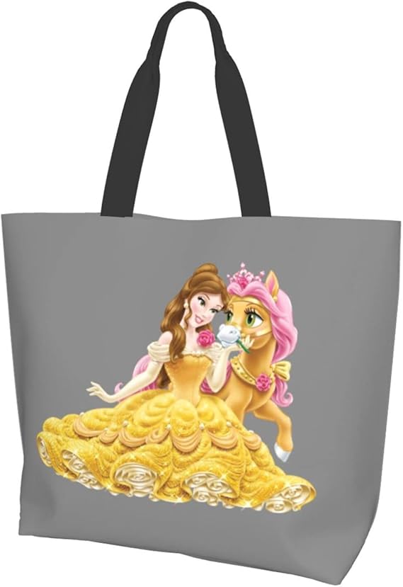 Amazon Co Jp Lulubor 買い物袋 ディズニー プリンセス 2 軽量 雑貨 人気 手提げバッグ トートバッグ 大容量 エコバッグ 折りたたみ ショルダーバッグ ファッション