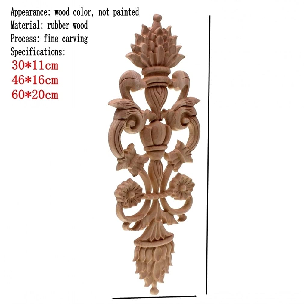 Applique Murale Bois Sculpté – Style Européen – Chêne – 20x5 Cm – Artisanale