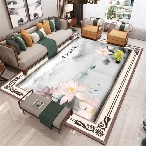 Tapis doux chambre lavable en machine 160x210cm gris - 2
