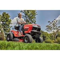 Alternative view of Craftsman 36" Gas Riding Lawn Mower with 11.5 HP* Briggs and Stratton Single-Cylinder Engine, Gas Lawn Tractor with 7-Speed Transmission, Red/Black (13AC77XYA93)