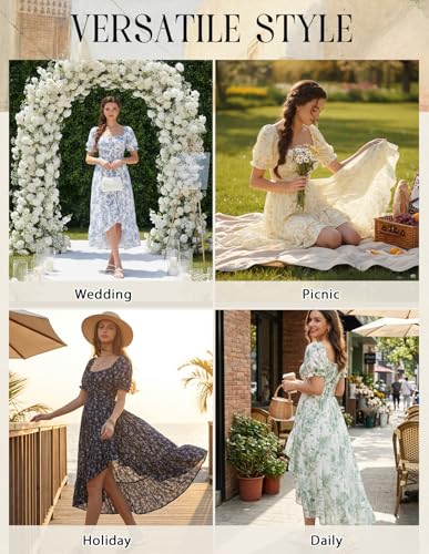 Image of Scarlet Darkness Corset Dresses for Women Summer 2026 Floral Wedding Guest Chiffon Sundress