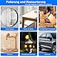 Schleifpapier 75mm Klett 133 pcs, Nass Trockene Schleifscheibe, Schleifgitter für Dremel, Schleifaufsätze für Akkuschrauber, Polieraufsätze Set P60-P10000 für Material wie Metall, Harz, Holz