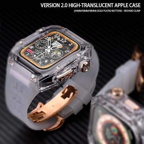 Kit modification RM pour Apple Watch 45mm boîtier transparent DIY - 5
