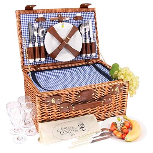 Elegant Picnic Basket - Serves 4