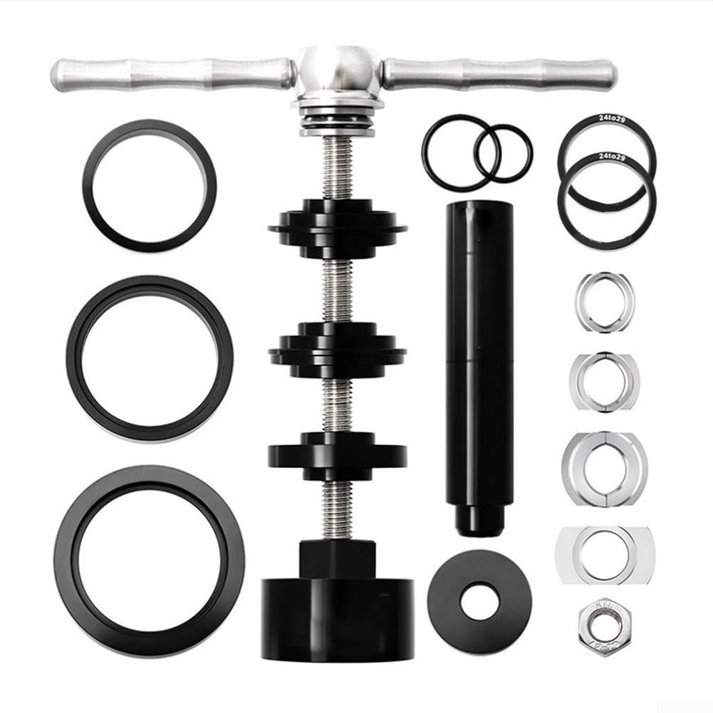 Kit de prensa de rodamientos de bicicleta, kit de herramientas de instalación y extracción de pedalier de bicicleta para ejes PF30 BB386