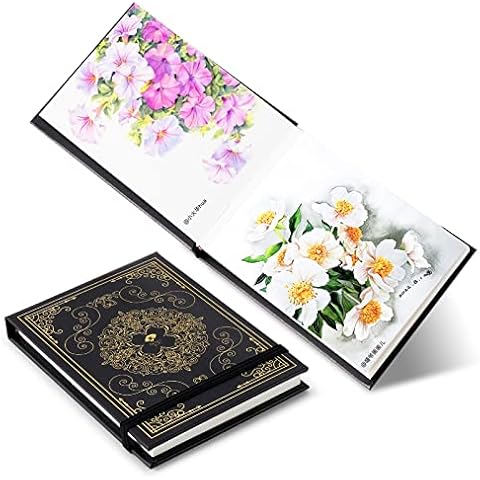 Paul Rubens Watercolor Paper, Cold Press Watercolor Journal,50% Cotton 140 lb/300gsm 20 Sheets 5.2’’ x 3.8’’ Travel Art Journal for Beginners and Artists Cover