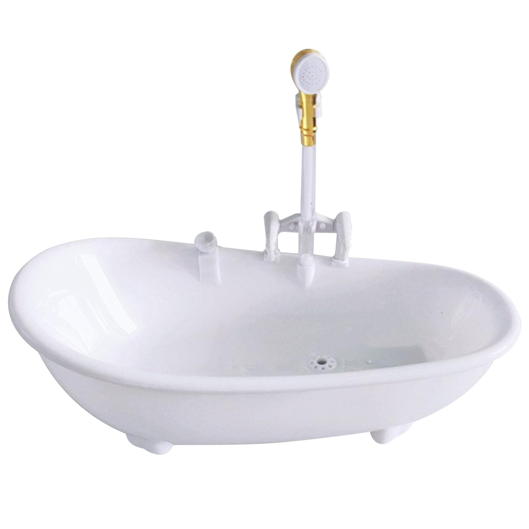 Vervevum White Mini Bathtub Cup 10 Oz Bpa Free Plastic Cocktail Cups Fun Drinking Cup With Running Water Shower Head Battery Powered Novelty Drinkware Wine Cups For Party Bar, Plastic Wine