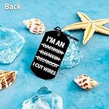 MigPio Electrician Gifts for Men Lineman Gift electrician Party decorations Keychain Funny Electrician Keychain for Husband Boyfriend Dad Father's Day Thanksgiving Christmas for Electricians - Image 6