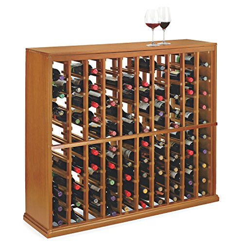 Soporte para 100 botellas de vino N FINITY en caoba sólida