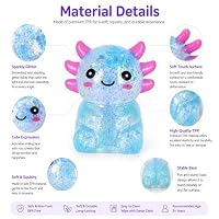 Tibberly Axolotl Squishy Stress Ball, Cute Soft Slow Rising Squishy Toy, Calming Fidget Squeeze Toy Sensory Toy for Stress Relief Kids Adults — image 3
