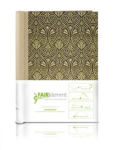 FAIRklemmt Klemmbinder Luxury Liberty Naturleinen, A4, 22,5 x 30,8 cm Cover