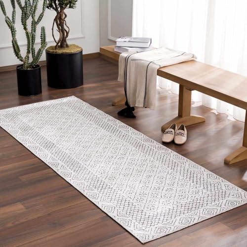 Tapete Lauf Boho Vintage Gris Claro 78x221 cm