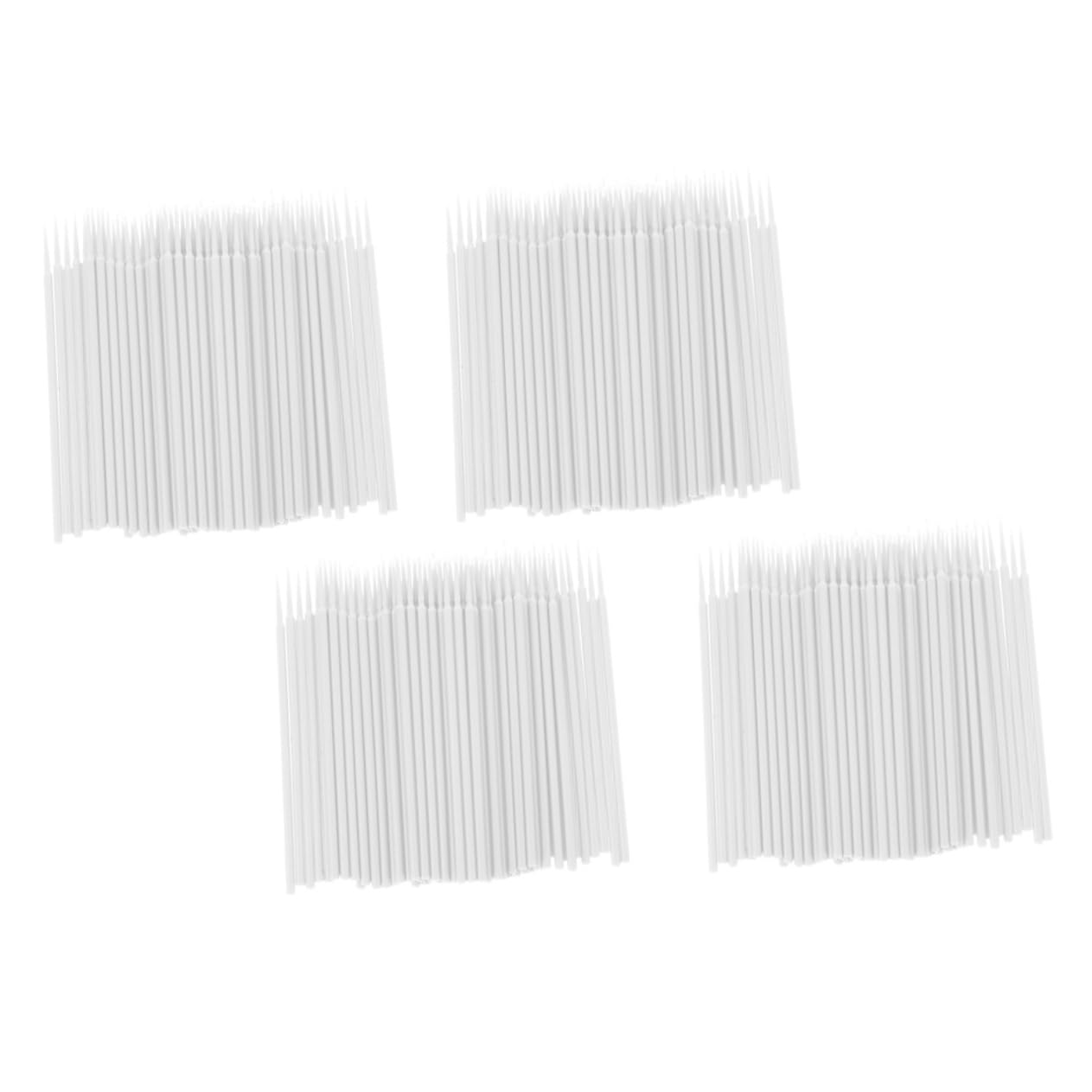 4 Packs of Disposable Beauty Applicator Swabs for Eyebrows and Makeup Household Beauty Accessories Soft Tips for Women