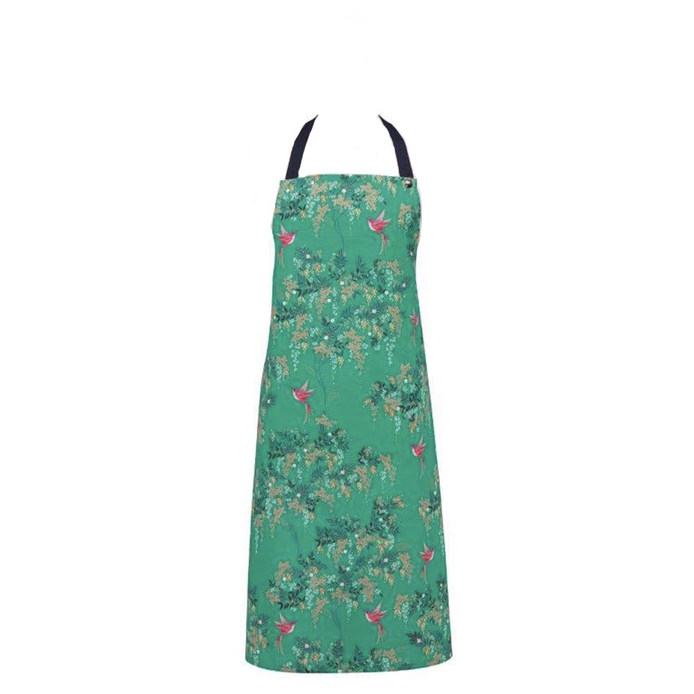 Elite Gift Boxes Sara Miller Chelsea Green Birds Cotton Apron 600 x 800mm