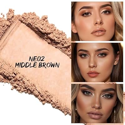 FOCALLURE Loose Setting Powder,Long Lasting Oil Control Face Powder,Lightweight Face Finishing Powder, Shimmer and Skin-Smoothing Makeup Powder,NE02