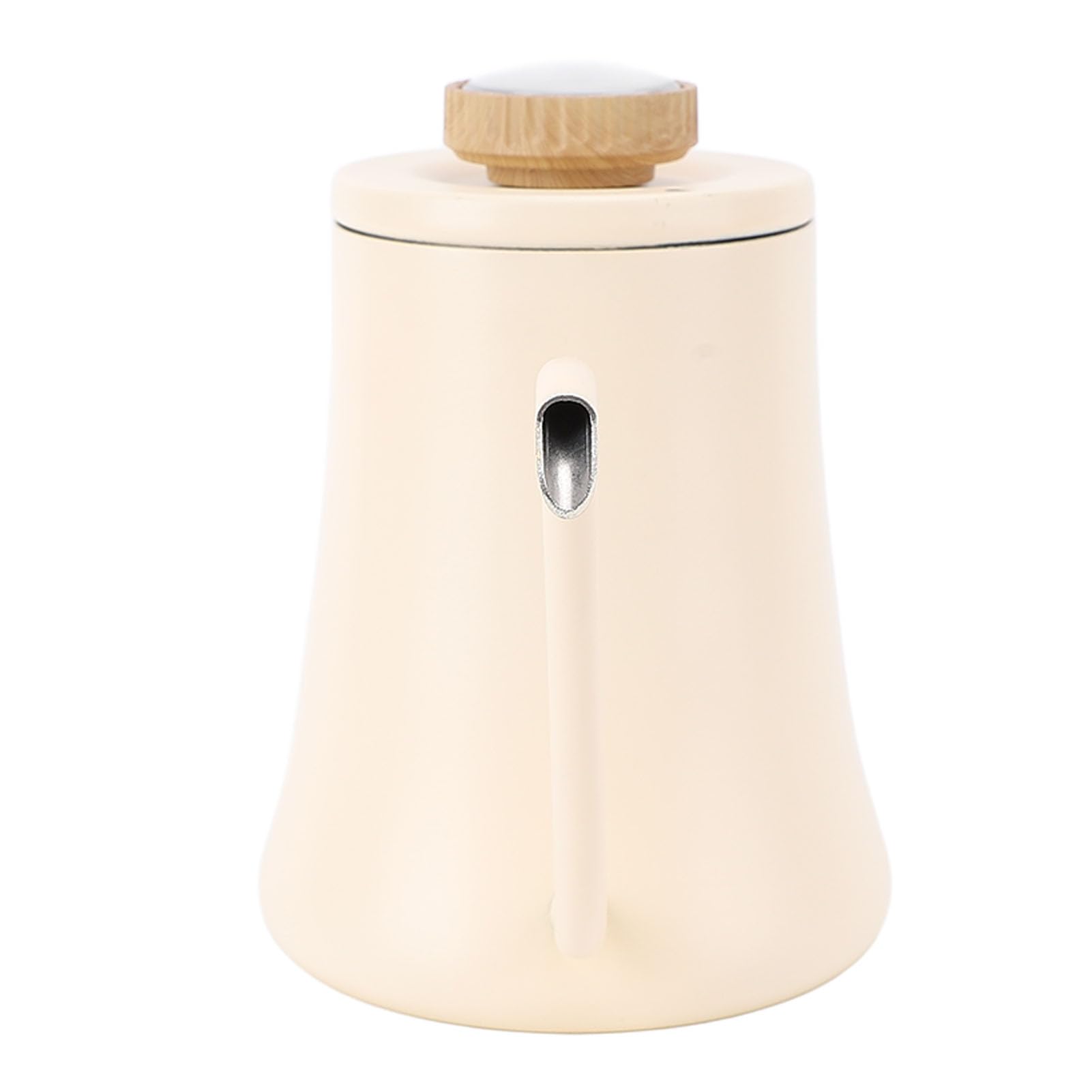 Tnfeeon Bollitore Elettrico a Collo di Cigno, Bollitore per caffè in Acciaio Inossidabile 304, Elettrico da 600 Ml con Termometro Integrato, Opaco per caffè, tè, Campeggio