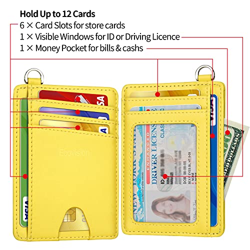 Image of Slim Minimalist Front Pocket Wallet, RFID Blocking Credit Card Holder Wallet with Detachable D-Shackle for Men Women