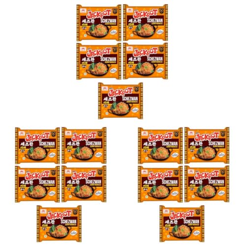 Image of Kab's Jackpot Schezwan Curry Noodles, 3.53 oz ℮ 100 gm (Pack of 15)