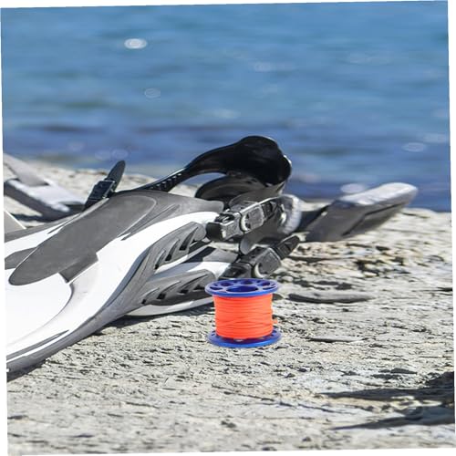 Carrete de buceo de aluminio resistente y ligero color azul para surf 6