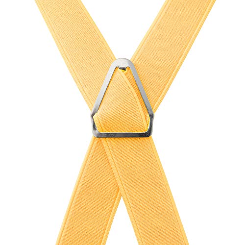 TOPTIE Bretelle Solide da Uomo Regolabile - 1,9 cm...