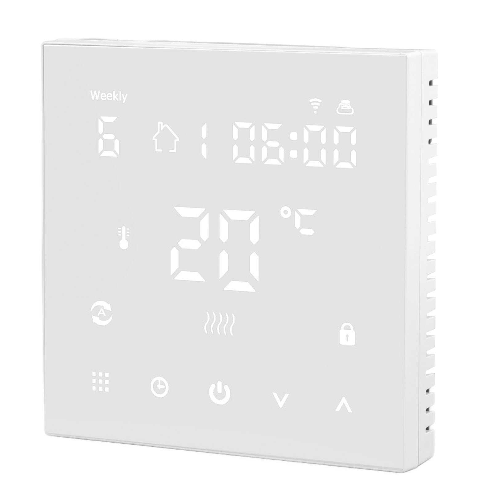 Omabeta Termostat WiFi Cyfrowy Ekran Dotykowy Inteligentne Sterowanie Ogrzewaniem Podłogi z automatyczną kalibracją Materiał ABS 90–240 V