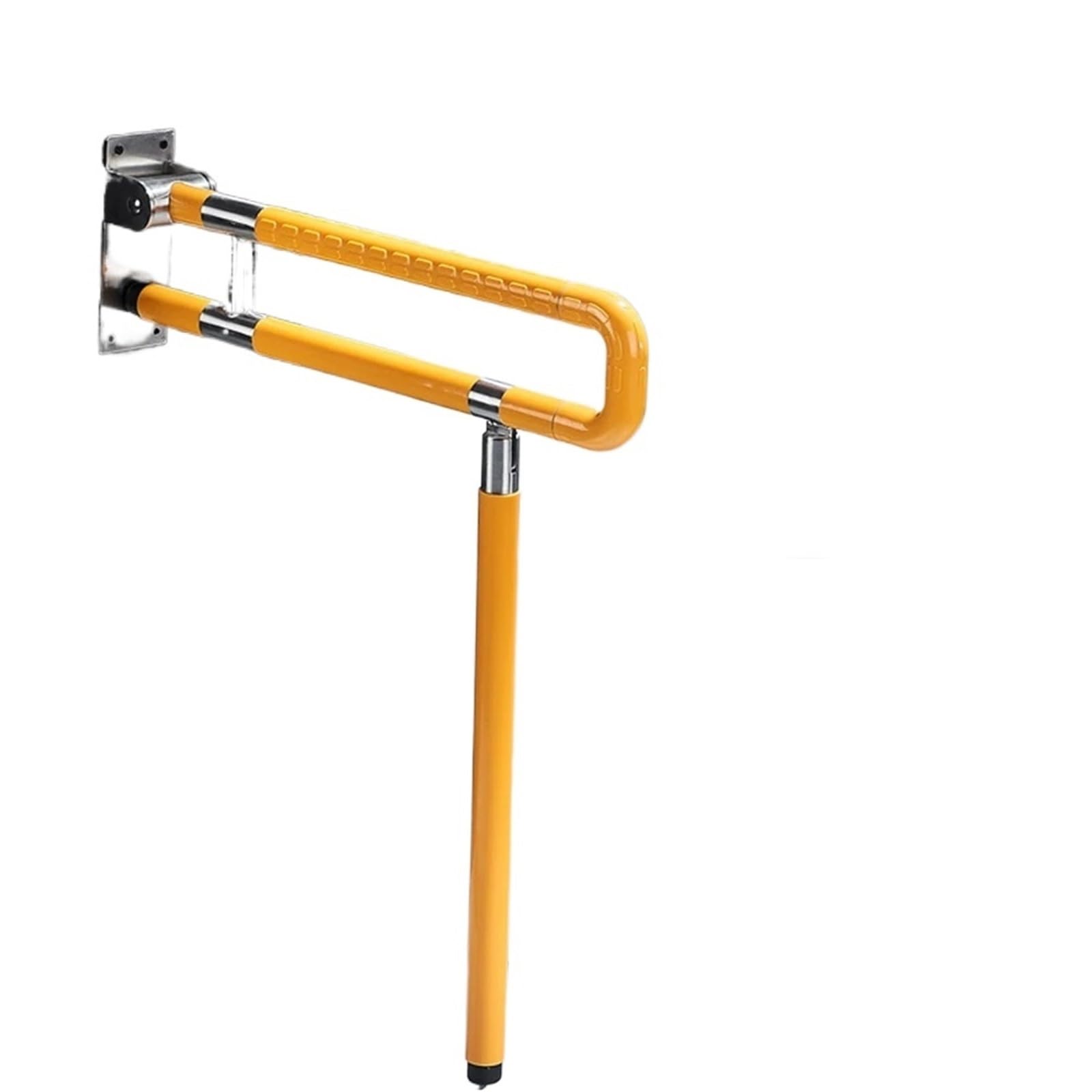 Padgcnor Women's Yellow Folding Bathroom Toilet Grab Rail Flip-Up Bathroom Grab Bar Fold-Able Washroom Handrail For Pregnant Elderly People(,75Cm)