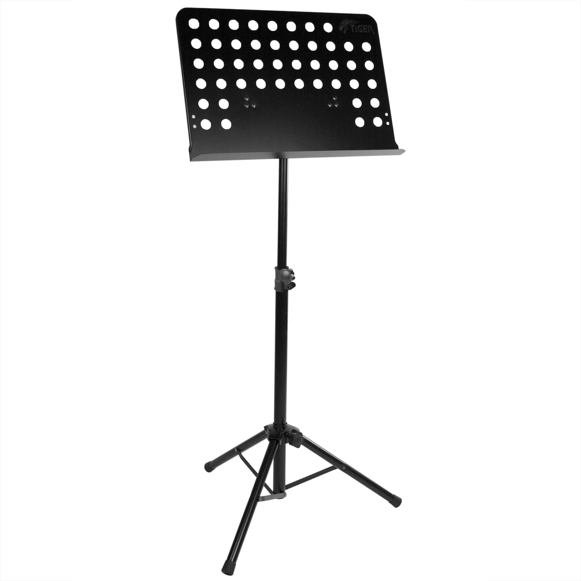 TIGER Orchestral Music Stand Adjustable Folding Black