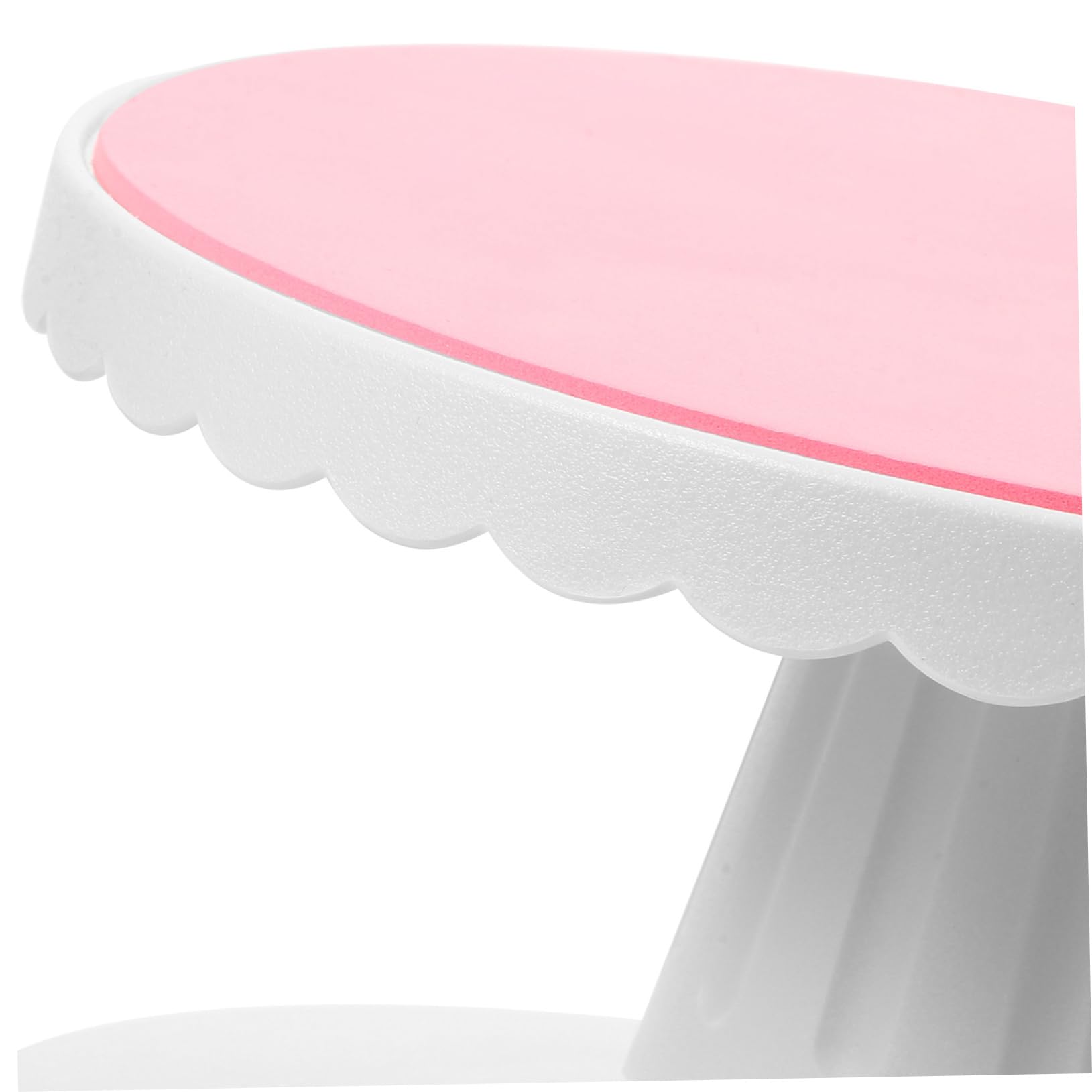 GLEAVI Plateau à Gâteau Rotatif Ajustable Pente pour Décoration de Gâteaux Outil de Pâtisserie et Facile à Nettoyer Rose