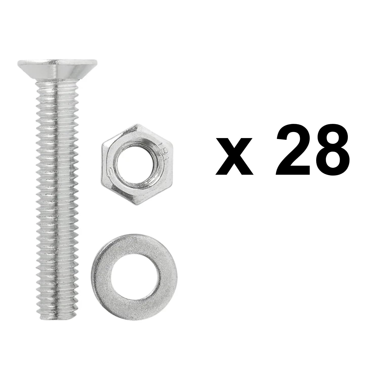 4 STK Airlineschiene 60 cm mit 8 Fittings, Zurrschienen 28 Schrauben | Set inklusive Schrauben, Belastung 8,31 KN bei 30 Grad, 8,59 KN bei 45 Grad Preiswert&Gut