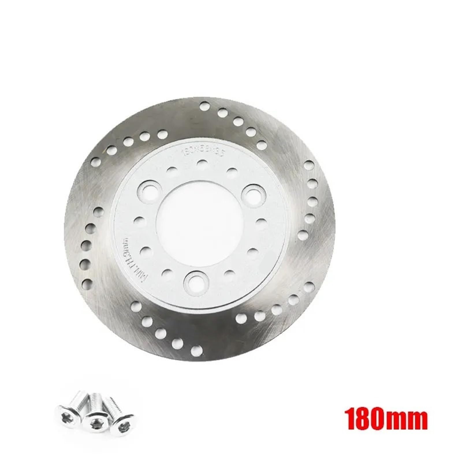 Tarcza Hamulcowa 180MM 190MM Ze Stali Nierdzewnej, Uniwersalna Do Większości Części Motocyklowych, Skuterów, Rowerów Górskich Tylny hamulec tarczowy wirnik(Silver190mm)