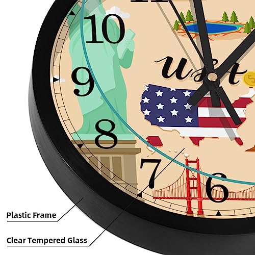 Horloge murale silencieuse mécanisme quartz durable pour bureau - 4