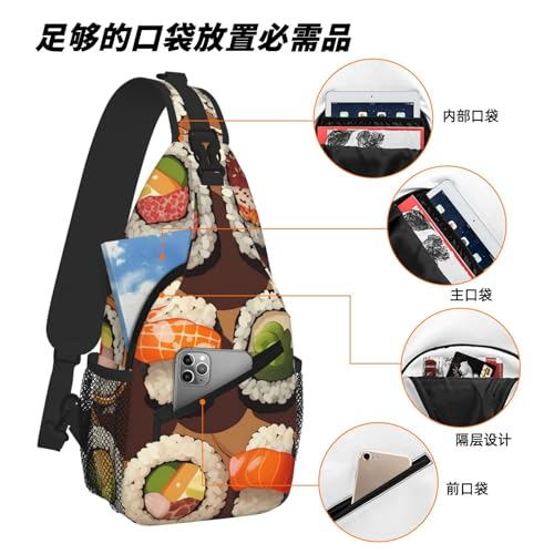 Bolso Sling para Hombre y Mujer para Senderismo y Viaje miniatura 6